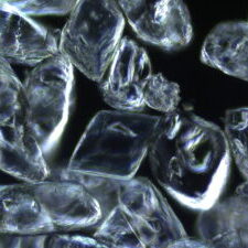 Clear Ikaite crystals